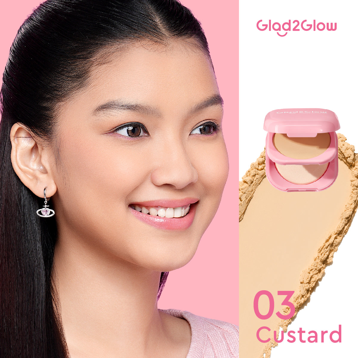 Glad2glow Perfect Blurring Powder Foundation