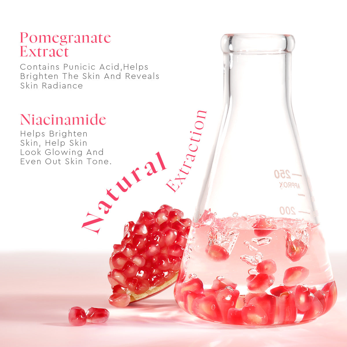 Glad2glow Pomegranate Niacinamide Brightening Toner