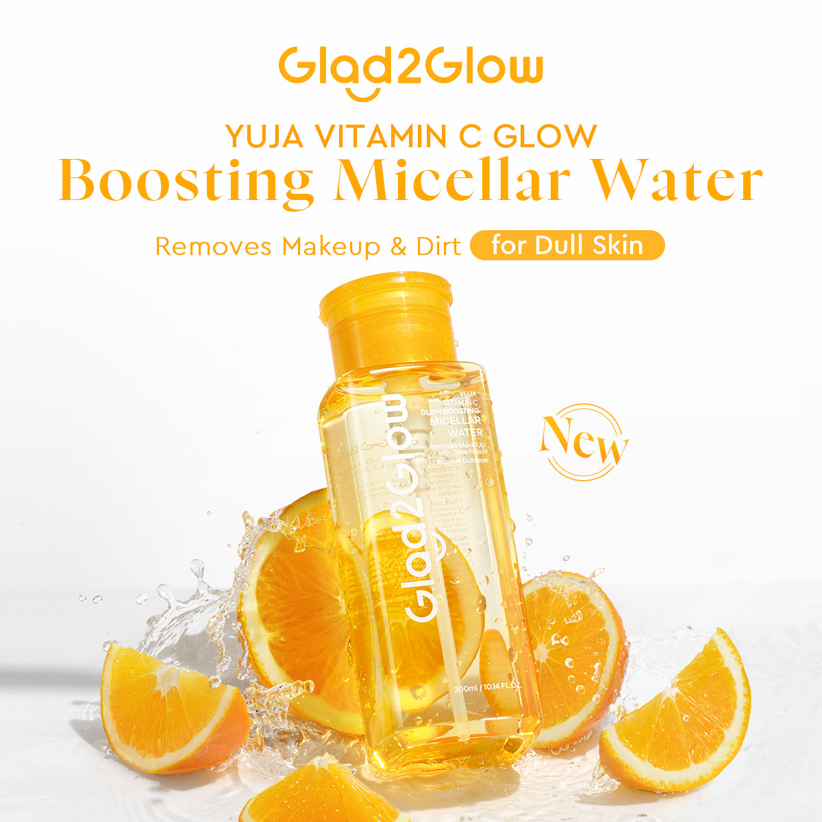 Glad2glow Yuja Vitamin C Glow Boosting Micellar Water