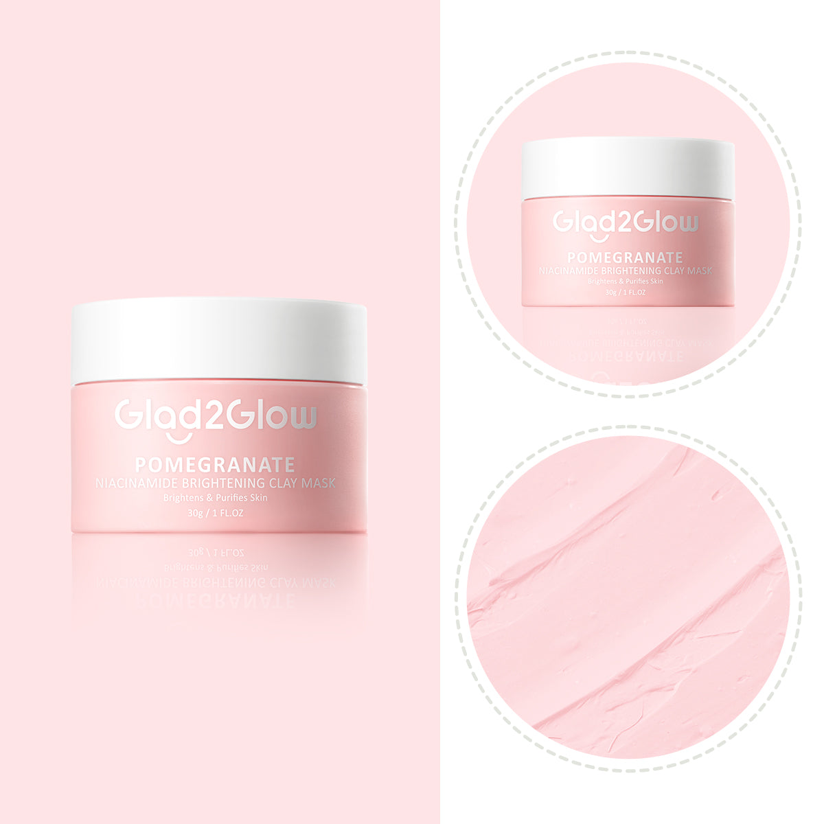 Clay Mask with Pomegranate and Niacinamide