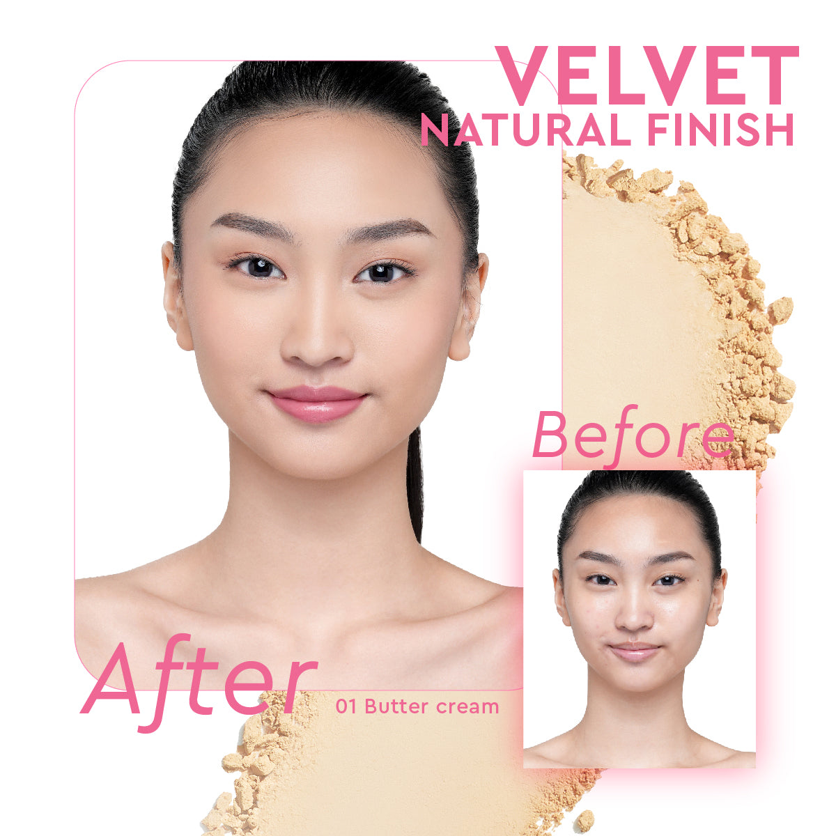 Glad2glow Perfect Blurring Powder Foundation
