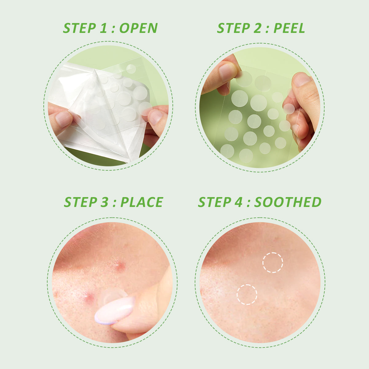 Glad2Glow Centella Salicylic Acid Day Acne Patch