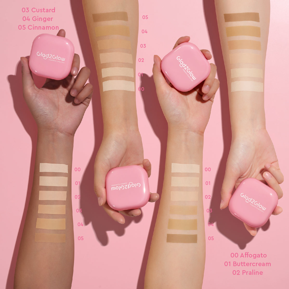 Glad2glow Perfect Blurring Powder Foundation