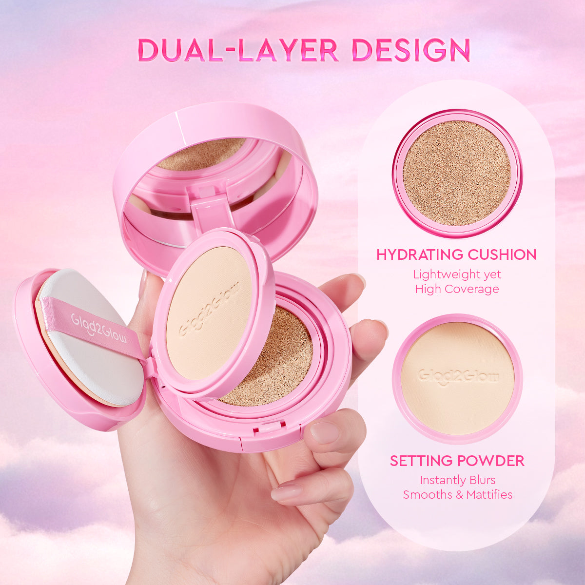 2-in-1 Hydrating Cushion & Setting Powder