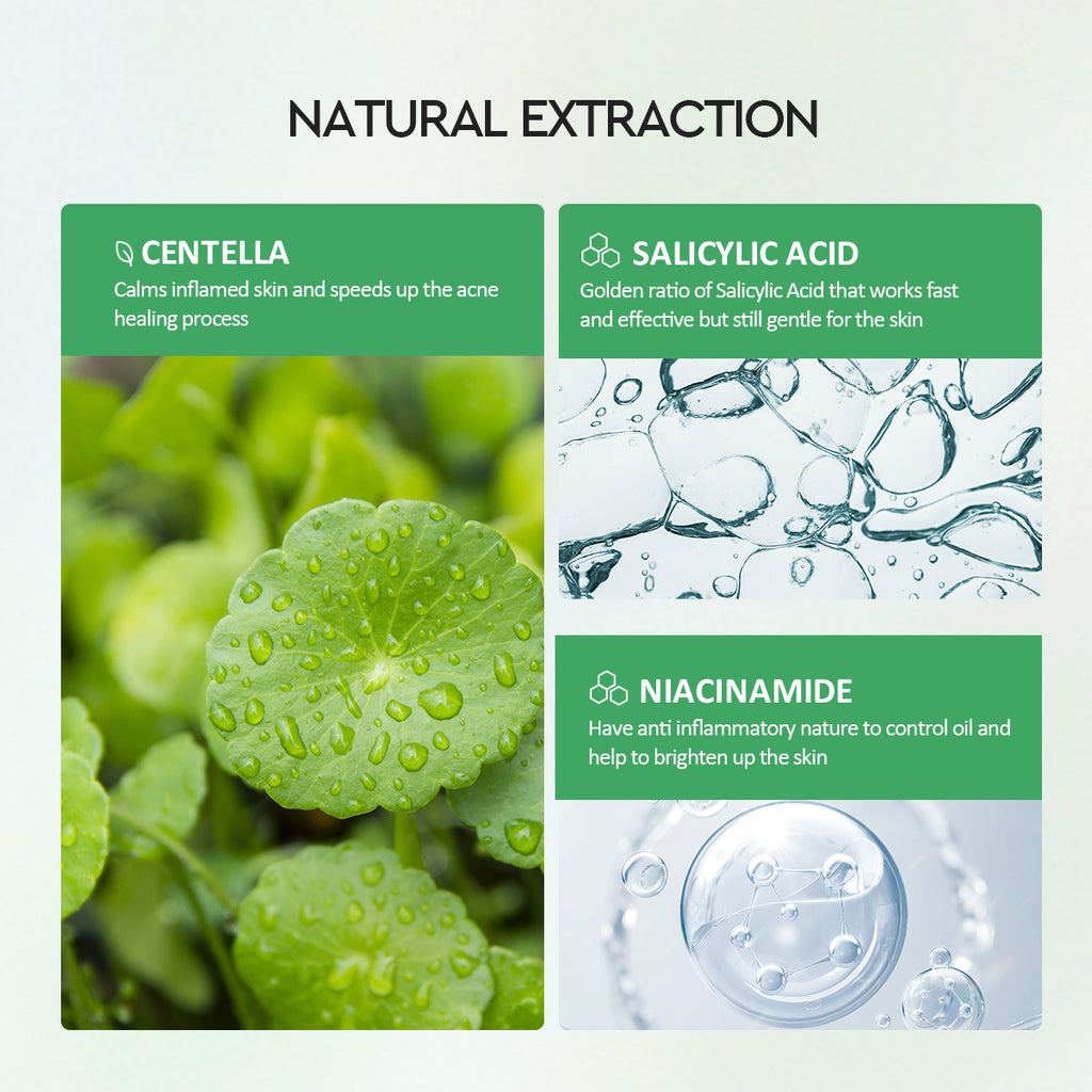 Glad2Glow Centella 2% Salicylic Acid Power Acne Serum