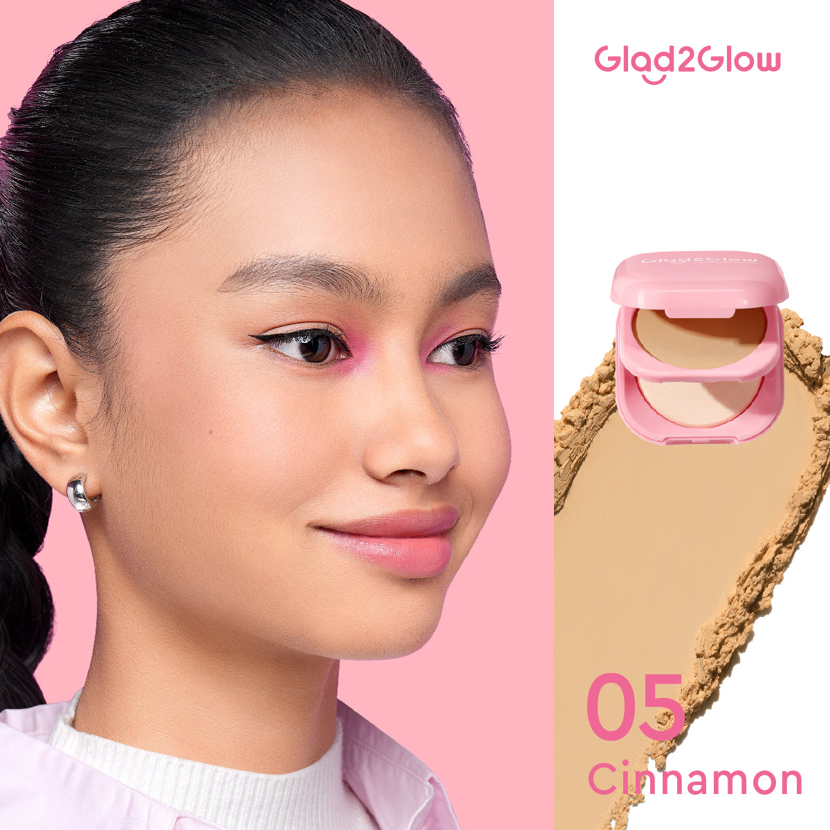 Glad2glow Perfect Blurring Powder Foundation