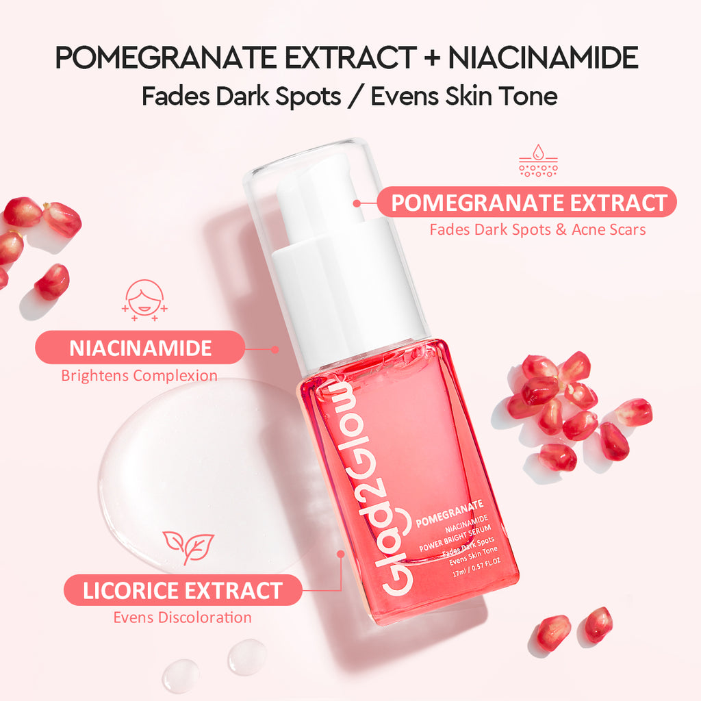 Glad2Glow Pomegranate Niacinamide Power Bright Serum