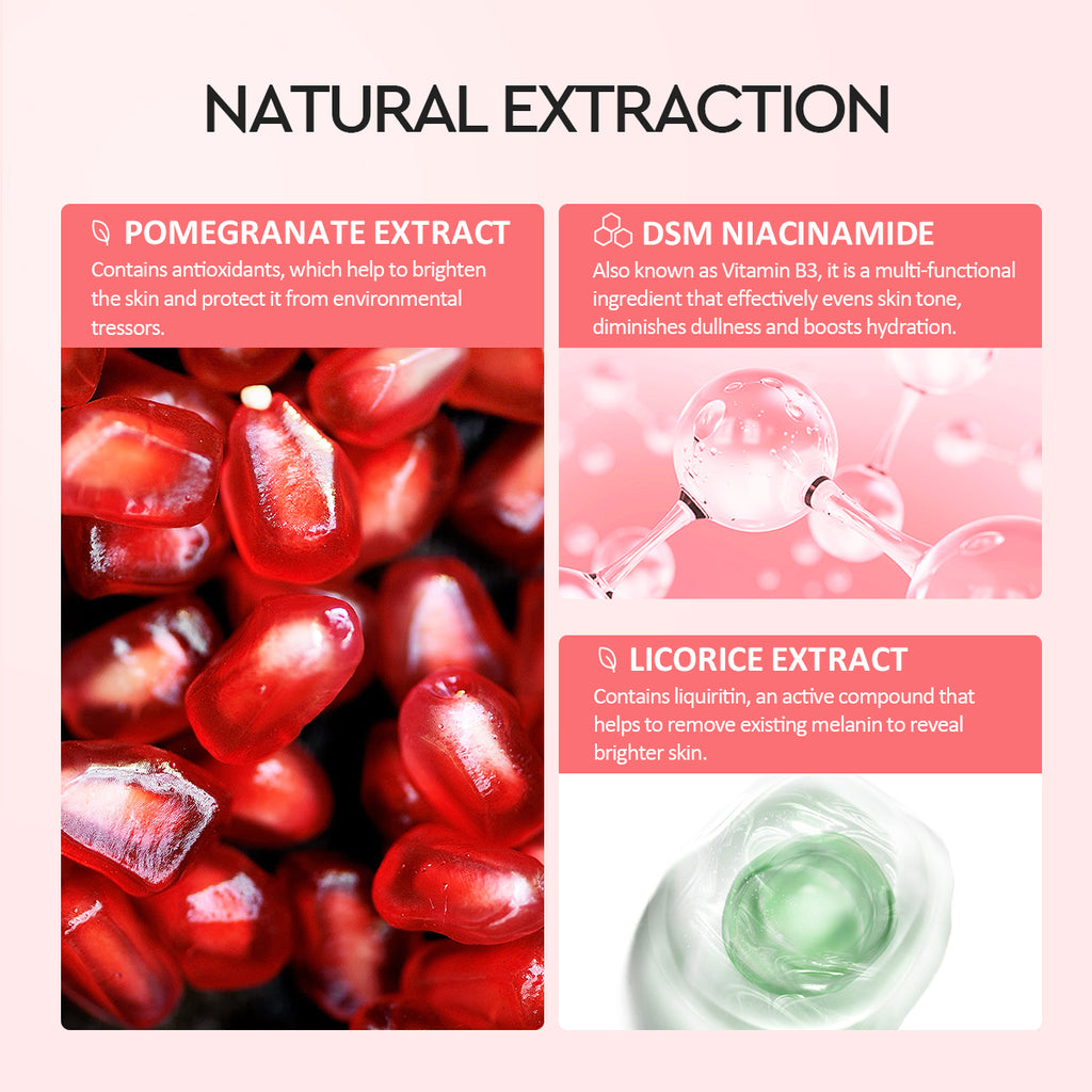 Glad2Glow Pomegranate Niacinamide Power Bright Serum
