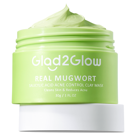 Glad2Glow Real Mugwort Salicylic Acid Acne Control Clay Mask