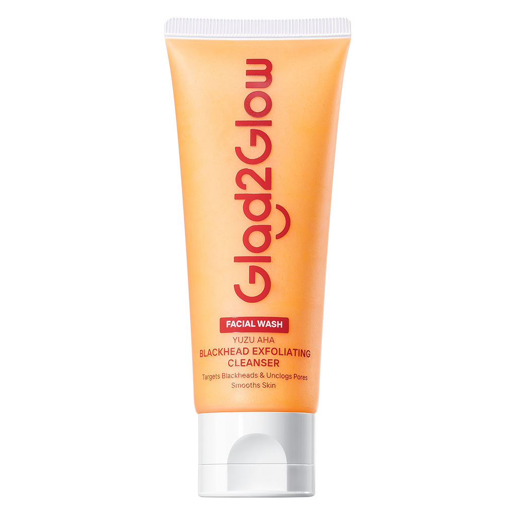 Glad2Glow YUZU AHA Blackhead Exfoliating Cleanser