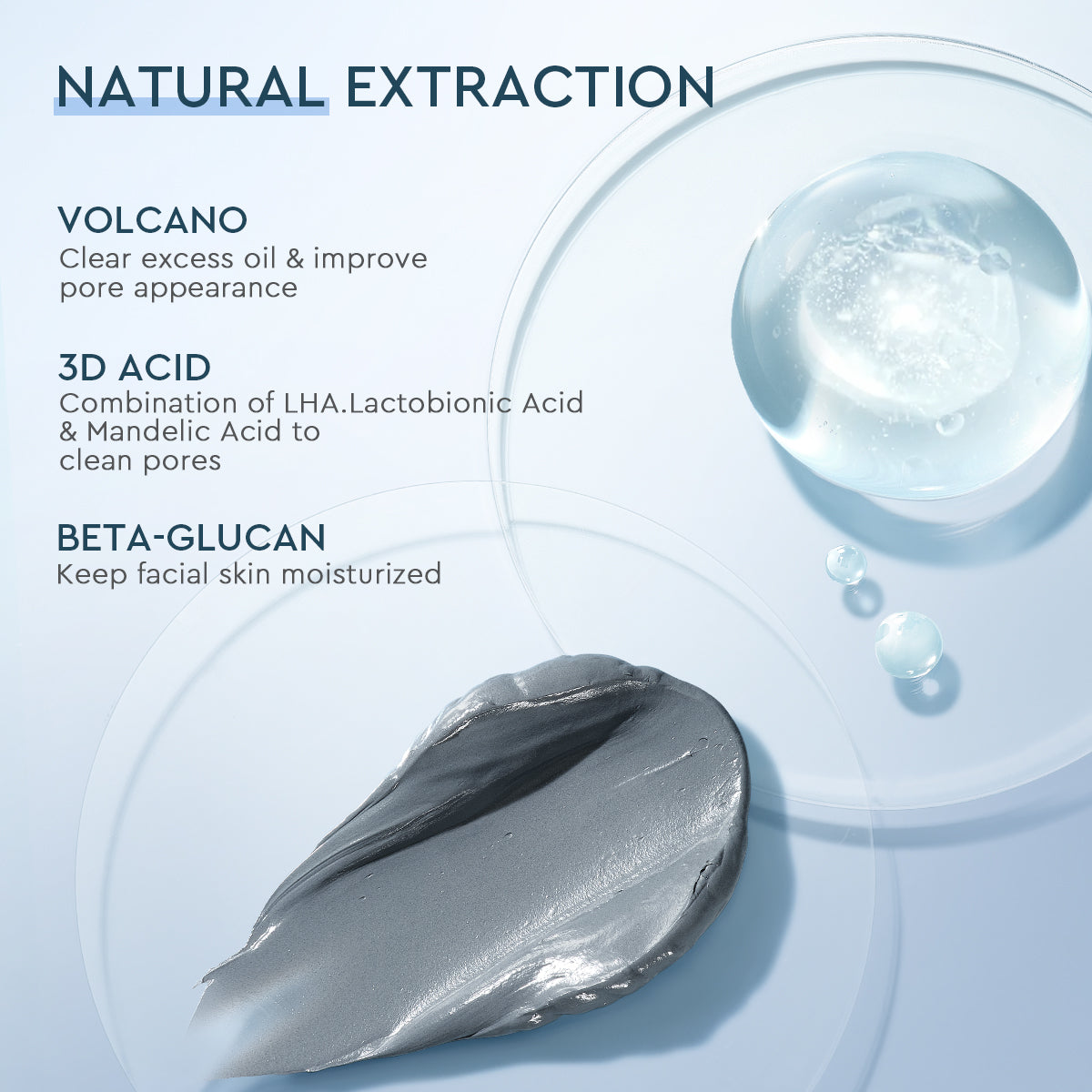 Glad2Glow Volcano 3D Acid Pore Clay Stick skincare benefits