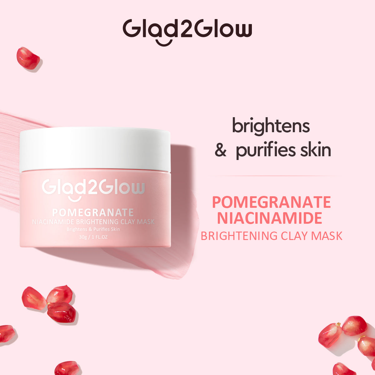 Clay Mask with Pomegranate and Niacinamide