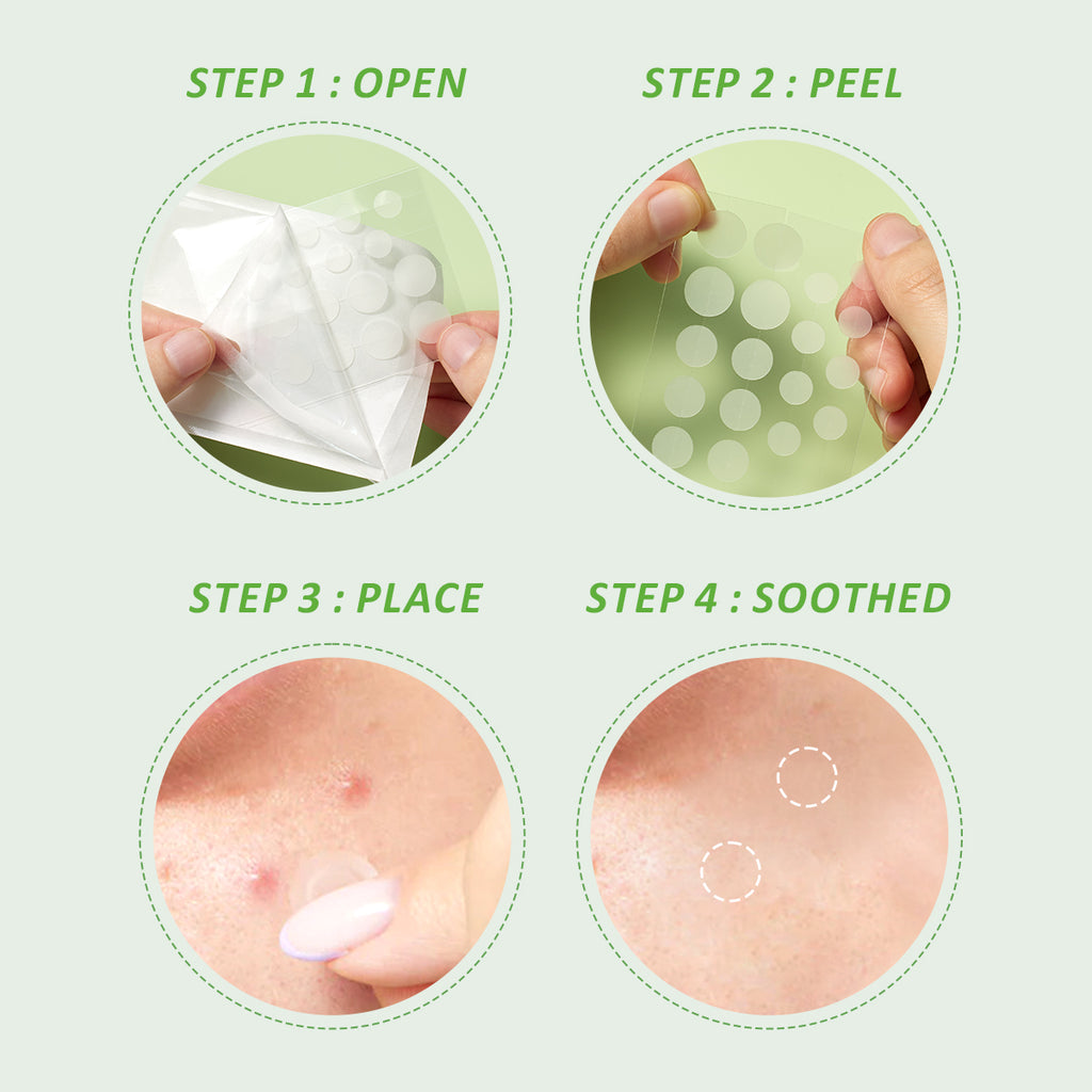 Glad2Glow Centella Salicylic Acid Day Acne Patch