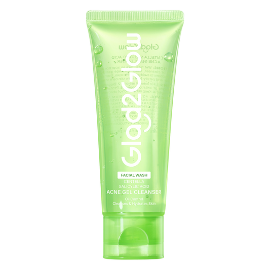 Glad2glow Centella Salicylic Acid Acne Gel Cleanser