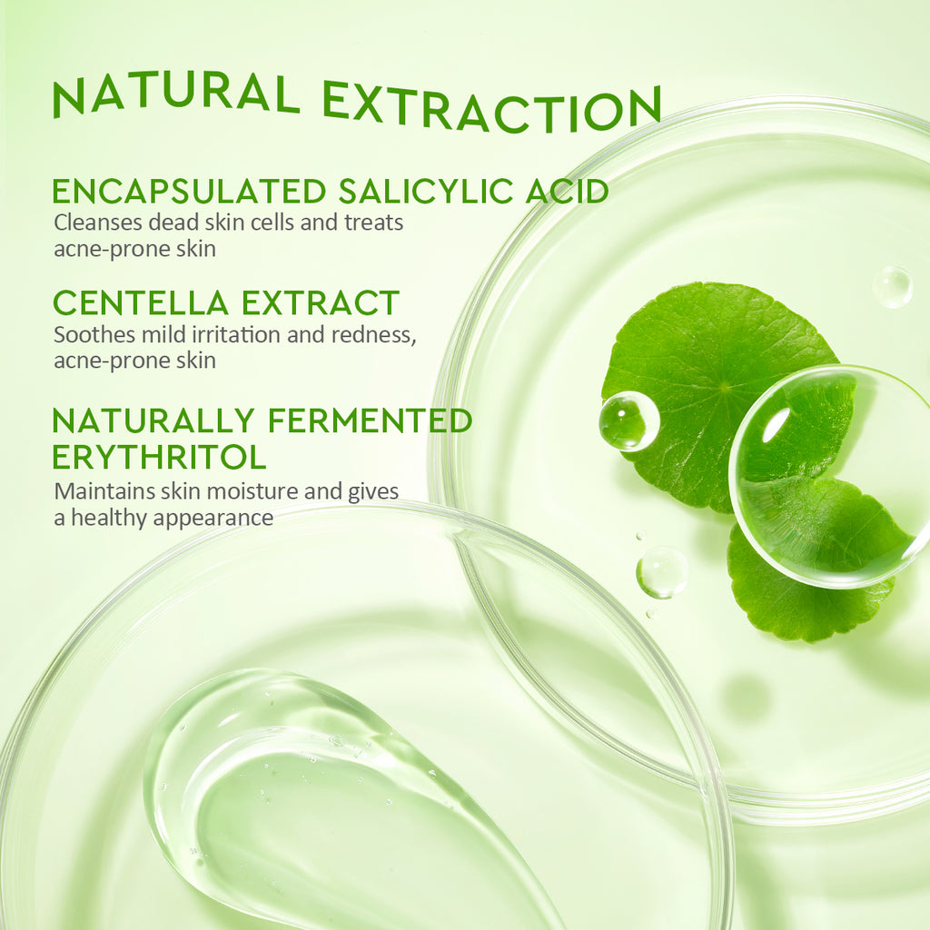 Glad2glow Centella Salicylic Acid Acne Gel Cleanser