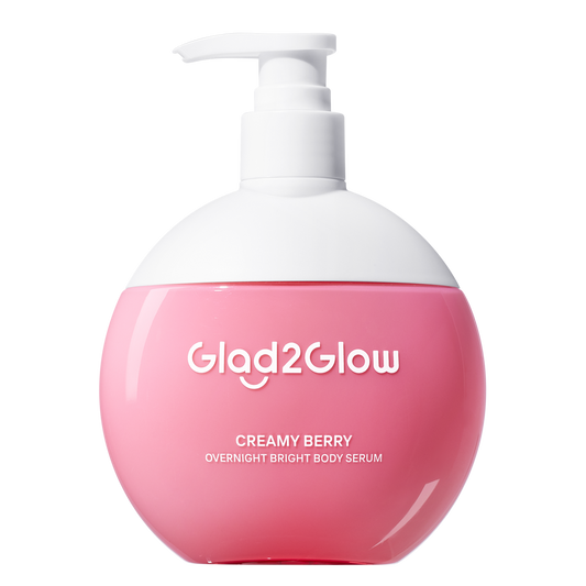 Glad2glow Creamy Berry Overnight Bright Body Serum