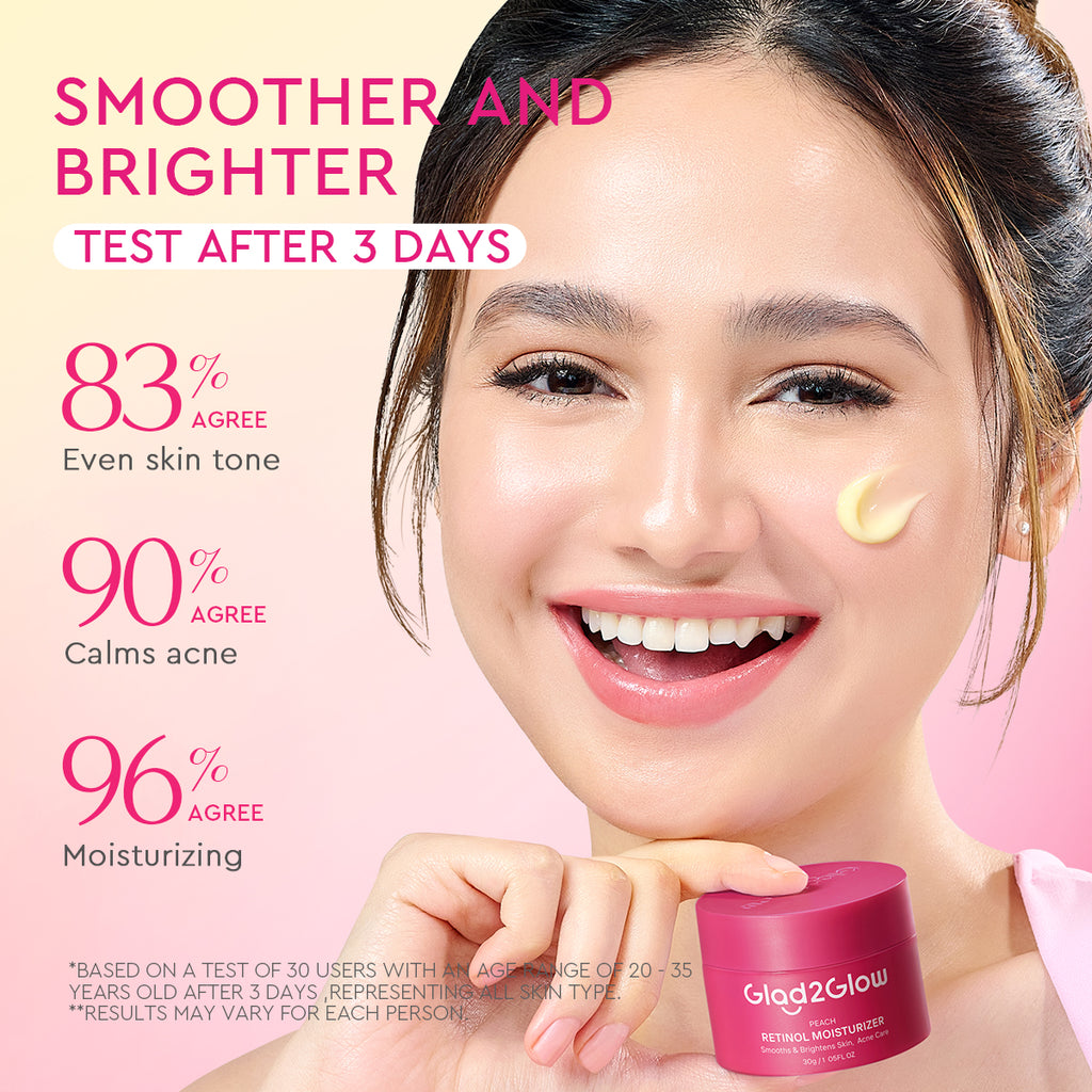Glad2glow Peach Retinol Moisturizer