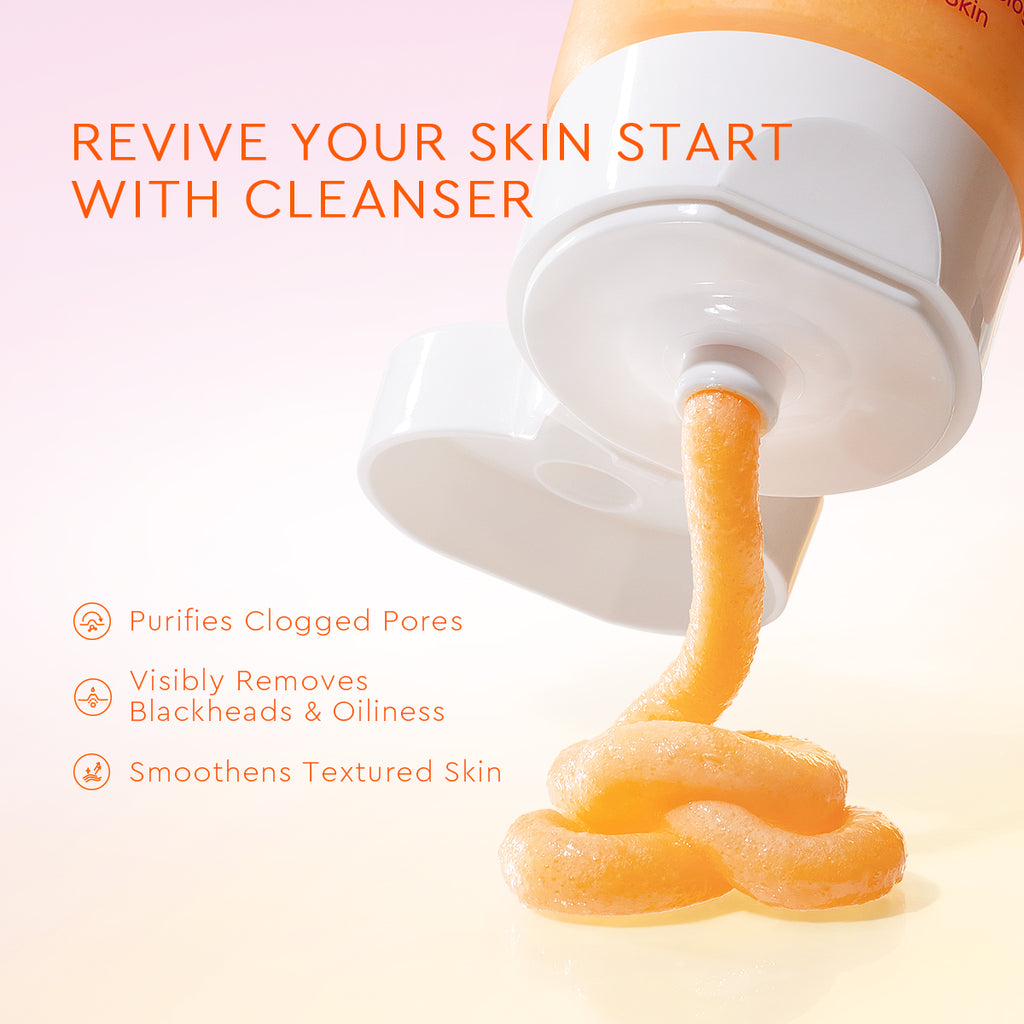 Glad2Glow YUZU AHA Blackhead Exfoliating Cleanser
