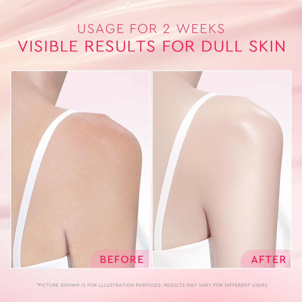 Glad2glow Creamy Berry Overnight Bright Body Serum