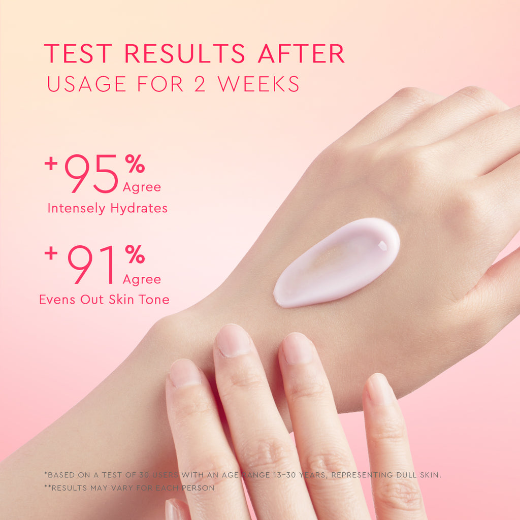 Glad2glow Creamy Berry Overnight Bright Body Serum