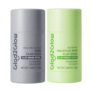 Glad2Glow Mugwort and Volcano Clay Stick Duo Set